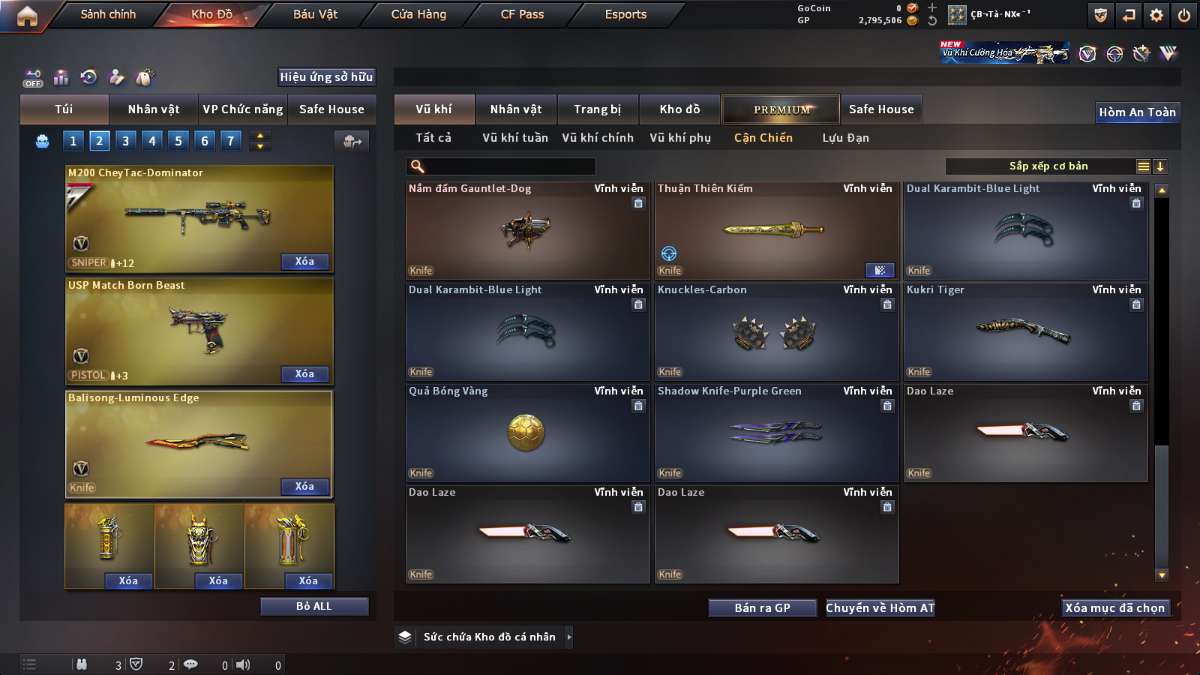 shop acc cf uy tin gia re